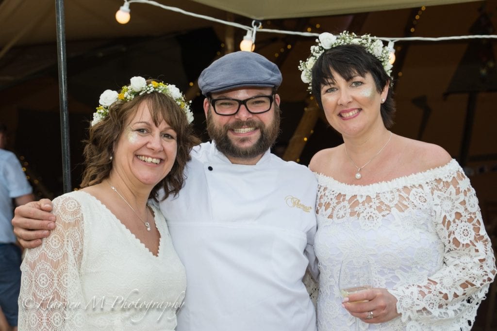 TAnya and debs Bawdon lodge Farm wedding