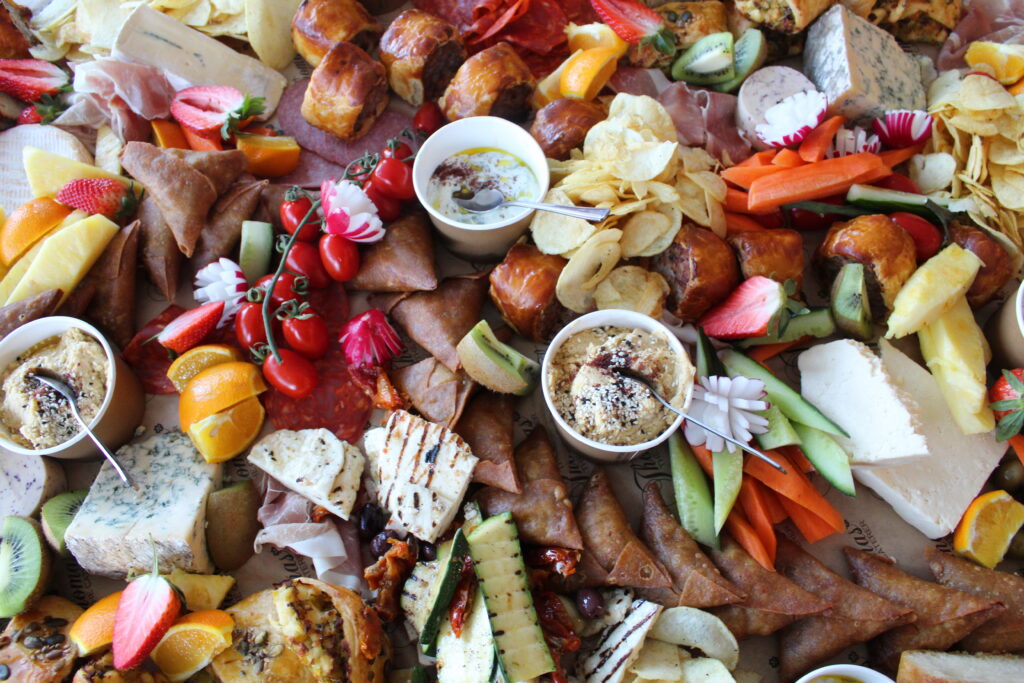 A colourful and delicious grazing table