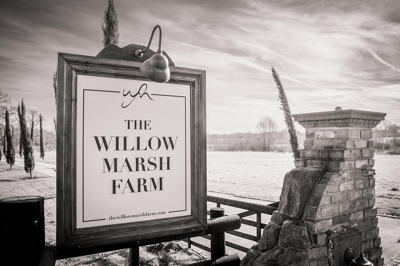 Willow Marsh Farm entrance sign