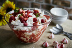 Fresh Eton Mess Bursting With Ripe Strawberries