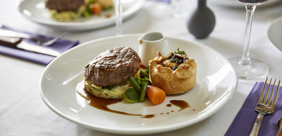 Gorgeous Pie, Mash and Steak Plate